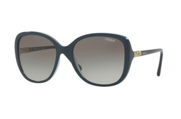 Image of Vogue VO5154SB Single Vision Prescription Sunglasses VO5154SB-253611-56 - Lens Diameter 56 mm, Frame Color Top Blue Grey/opal Blue