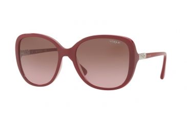 Image of Vogue VO5154SB Single Vision Prescription Sunglasses VO5154SB-253714-56 - Lens Diameter 56 mm, Frame Color Top Red/opal Pink