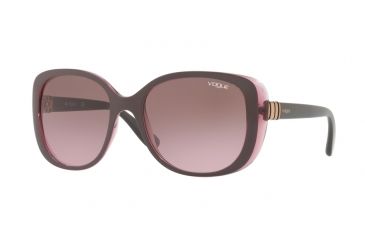 Image of Vogue VO5155S Single Vision Prescription Sunglasses VO5155S-246514-55 - Lens Diameter 55 mm, Frame Color Top Dark Violet/serigraphy