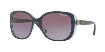 Image of Vogue VO5155S Single Vision Prescription Sunglasses VO5155S-24678H-55 - Lens Diameter 55 mm, Frame Color Top Opal Grey/serigraphy
