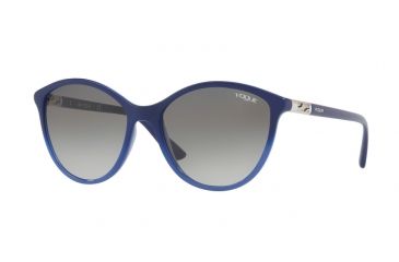 Image of Vogue VO5165S Single Vision Prescription Sunglasses VO5165S-255911-55 - Lens Diameter 55 mm, Frame Color Opal Blue Gradient Blue