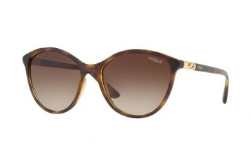 Image of Vogue VO5165S Single Vision Prescription Sunglasses VO5165S-W65613-55 - Lens Diameter 55 mm, Frame Color Dark Havana