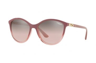 Image of Vogue VO5165S Single Vision Prescription Sunglasses VO5165S-25547E-55 - Lens Diameter 55 mm, Frame Color Transp Pink Grad Antique Pink