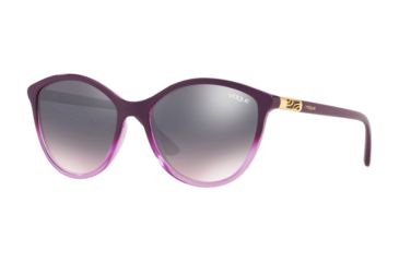 Image of Vogue VO5165S Single Vision Prescription Sunglasses VO5165S-2646H9-55 - Lens Diameter 55 mm, Frame Color Transp Violet Gradient Violet
