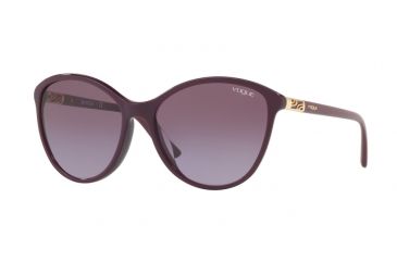 Image of Vogue VO5165SF Single Vision Prescription Sunglasses VO5165SF-25758H-57 - Lens Diameter 57 mm, Frame Color Red Purple