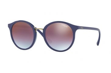 Image of Vogue VO5166S Single Vision Prescription Sunglasses VO5166S-2619H7-51 - Lens Diameter 51 mm, Frame Color Top Bluette/transp Bluette