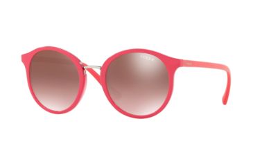 Image of Vogue VO5166S Single Vision Prescription Sunglasses VO5166S-2620H8-51 - Lens Diameter 51 mm, Frame Color Top Fuxia/Transparent Fuxia