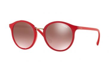 Image of Vogue VO5166S Single Vision Prescription Sunglasses VO5166S-2621H8-51 - Lens Diameter 51 mm, Frame Color Top Red/red Transparent