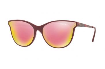Image of Vogue VO5205S Single Vision Prescription Sunglasses VO5205S-25664Z-62 - Lens Diameter 62 mm, Frame Color Dark Red