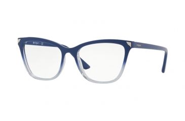 Image of Vogue VO5206 Single Vision Prescription Eyeglasses 2641-51 - Transparent Azure Grad Blue Frame