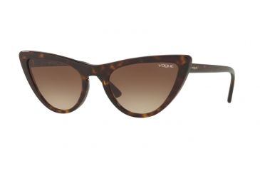Image of Vogue VO5211SF Single Vision Prescription Sunglasses VO5211SF-W65613-54 - Lens Diameter 54 mm, Frame Color Dark Havana