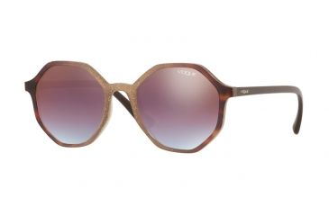 Image of Vogue VO5222S Bifocal Prescription Sunglasses, 52mm, Opal Beige Gliett Grad Havana, VO5222S-2639H7-52-BI