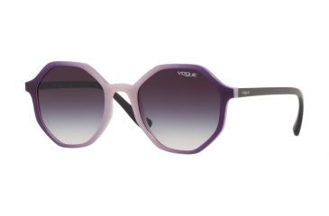 Image of Vogue VO5222S Bifocal Prescription Sunglasses VO5222S-264036-52 - Lens Diameter 52 mm, Frame Color Opal Violet Glitt Grad Violet