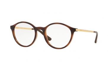 Image of Vogue VO5223 Eyeglass Frames 2386-50 - Top Havana/transp Light Brown Frame