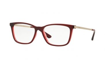 Image of Vogue VO5224 Eyeglass Frames 2636-51 - Top Transp Bordx/transp Red Frame