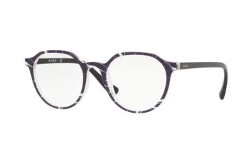 Image of Vogue VO5226 Bifocal Prescription Eyeglasses, 48mm, Top Black/Text White Trasp, VO5226-2698-48-BI