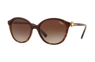 Image of Vogue VO5229SB Prescription Sunglasses, 57mm, Dark Havana/light Brown Transp, VO5229SB-238613-57-SV