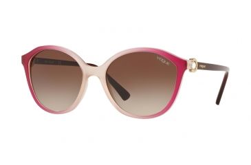 Image of Vogue VO5229SB Prescription Sunglasses VO5229SB-264413-57 - Lens Diameter 57 mm, Frame Color Transp Purple Grad Bordeaux