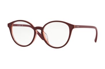 Image of Vogue VO5254F Eyeglass Frames 2297-53 - Top Red/Transparent Red