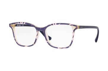 Image of Vogue VO5256 Eyeglass Frames 2696-53 - Top Blue/Text Pink Yellow Tr