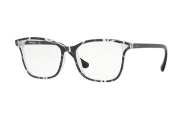 Image of Vogue VO5256 Eyeglass Frames 2698-51 - Top Black/Text White Transp