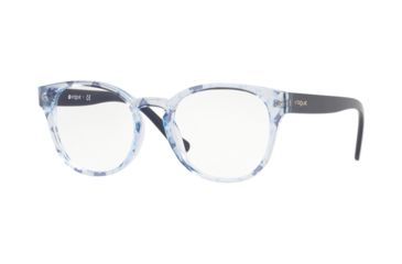 Image of Vogue VO5272 Eyeglass Frames 2727-49 - Text Stripes Azz/Blue Tr Blue