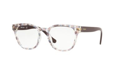 Image of Vogue VO5273 Progressive Prescription Eyeglasses, 48mm, Text Stripes Brown/Blue Transp, VO5273-2730-48-PRO