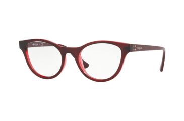 Image of Vogue VO5274B Eyeglass Frames 2636-49 - Transp Bordeaux/Transp Red