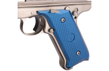 Image of Volquartsen Firearms Aluminum Grips for MKIII, Blue VC3AG-BL