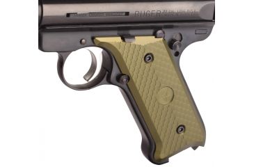 Image of Volquartsen Firearms Aluminum Grips for MKIII, OD Green VC3AG-G
