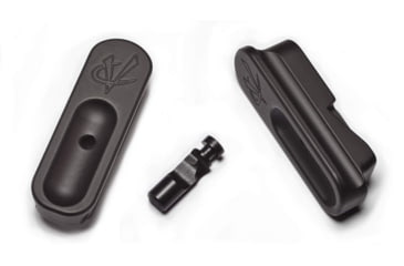 Image of Volquartsen Firearms Extended Magazine Release and Base Pad Kit for MK IV 22/45, 2-pack, Aluminium, Black, VC4MRB-2