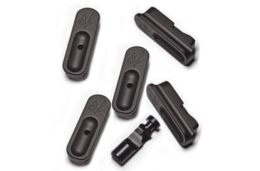 Image of Volquartsen Firearms Extended Magazine Release and Base Pad Kit for MK IV 22/45, 5-pack, Aluminium, Black, VC4MRB-5