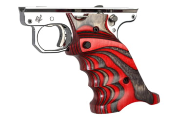 Image of Volquartsen Firearms Laminated Wood Pistol Grips for MKIII, Red, Right-Handed, VC3TRG-R