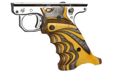 Image of Volquartsen Firearms Laminated Wood Pistol Grips for MKIII, Yellow, Right-Handed, VC3TRG-Y