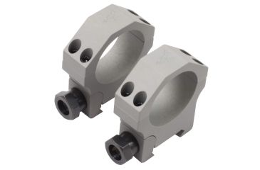 Image of Volquartsen Firearms Nova Scope Rings, Alloy, Low - Closeout, Silver, 30mm VCHD-30-L-BAR