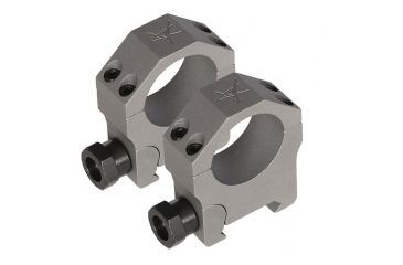 Image of Volquartsen Firearms Nova Scope Rings, Stainless, High, Silver, 1in VCHD-S-S-1IN-H