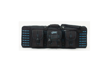 Image of Voodoo Tactical Padded Weapons Cases w/Die Cut MOLLE, 36in, Black/Teal, 36in, 15-7617162000