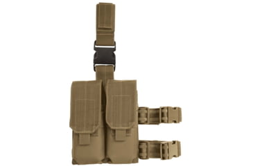 Image of Voodoo Tactical Drop Leg Platform w/Attached M4/M16 Double Mag Pouch, Coyote, 20-9308007000