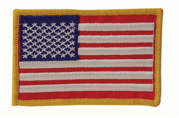 Image of Voodoo Tactical Embroidered Usa Military Flag Patches, Left Side, Red/White/Blue, 2inx3in, 20-9087099000