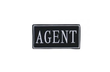 Image of Voodoo Tactical Law Enforcement Patches- Agent, 2in x 4in, Gold Letters - 06-773017219