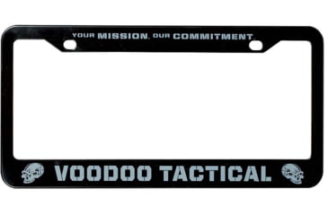 Image of Voodoo Tactical License Plate Frames, Black/Gray, 07-9600108000