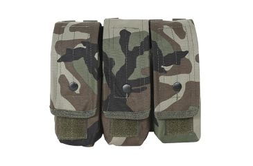 Image of Voodoo Tactical M4/AK47 Mag Pouch - Triple, Woodland Camo, 20-8175005000