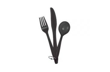 Image of One Person Flatware Set Black