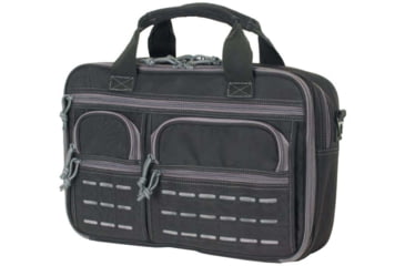 Image of Voodoo Tactical Pro Ops Executive Briefcase w/ Die Cut Molle, Compact Size, Black / Gray, 4x16in, 20-9090108000