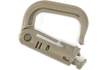 Image of Voodoo Tactical Polycarbonate Carabiner, Coyote, 02-2291007000