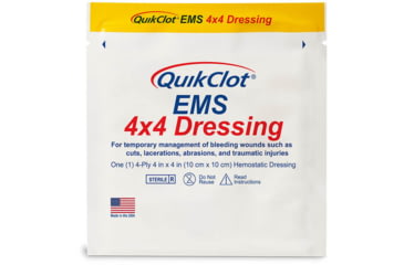 Image of Voodoo Tactical Quikclot Ems 4 X 4 Dressing - 10-8890000000