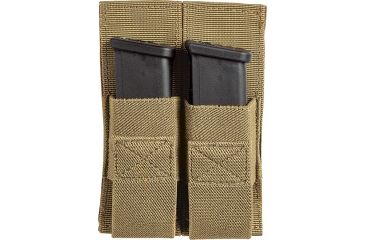 Image of Voodoo Tactical Removable Pistol Mag Pouch, Double, Coyote, 20-0119007000