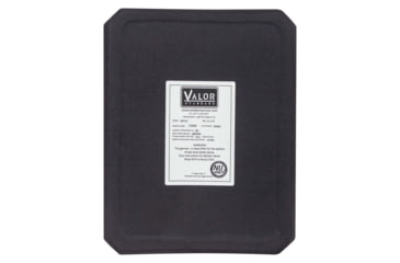 Image of Voodoo Tactical Valor Standard Full Cut Single Curve PE Level III NIJ Certified Ballistic Plate, 11 x 14, 20-0171000000