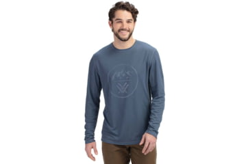 Image of Vortex 3 Peaks LS Performance Grid Shirt - Mens, Large, Bering Sea, 222-60-BESL