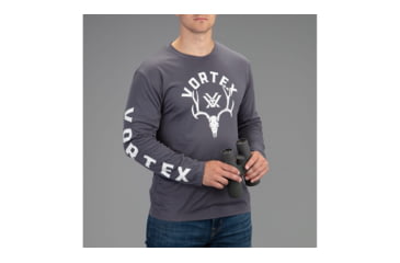 Image of Vortex Antler Envy Long Sleeve T-Shirt - Mens, Charcoal, Large, 219054-CHRL
